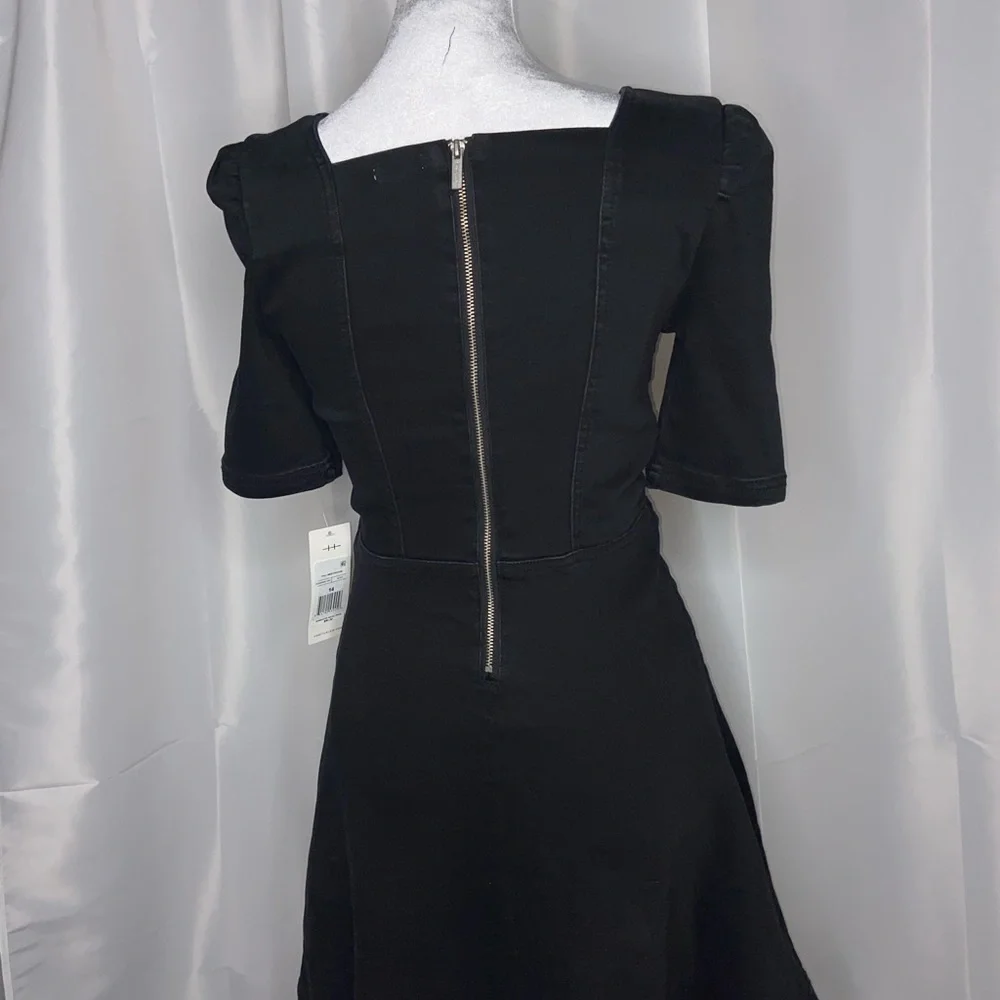Habitual Kids Puff Sleeve Girls Dress - Black size 14 - Picture 3 of 11